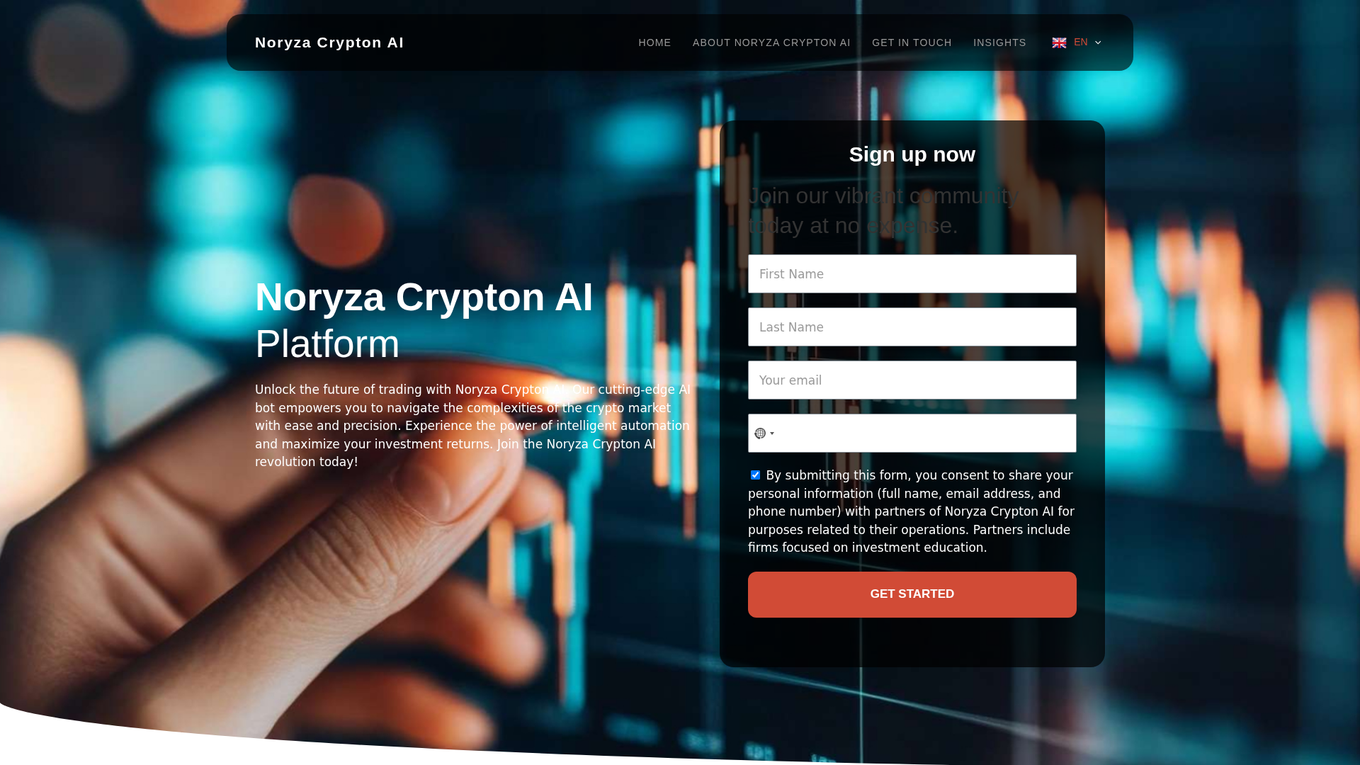 Screenshot of thenoryzacrypton-ai.org