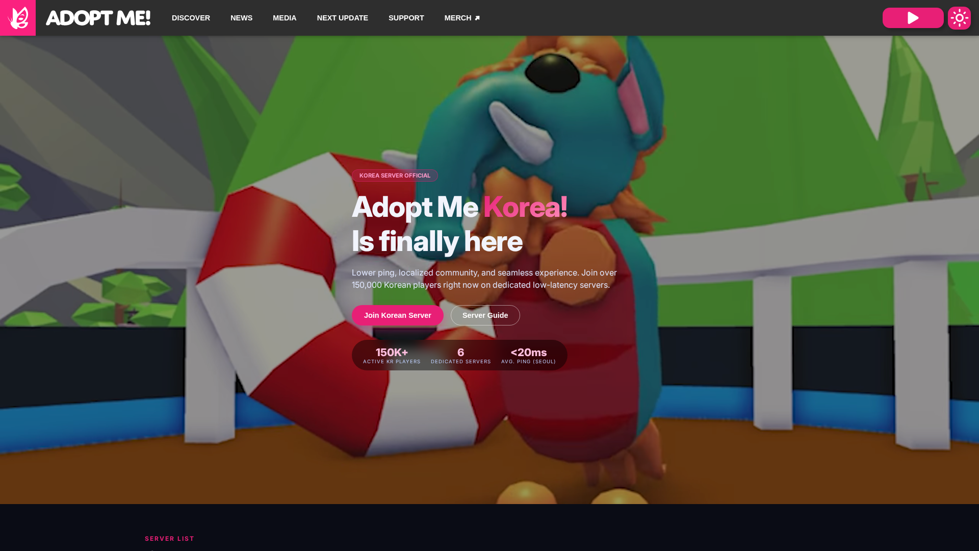 Screenshot of adoptmekorea.net