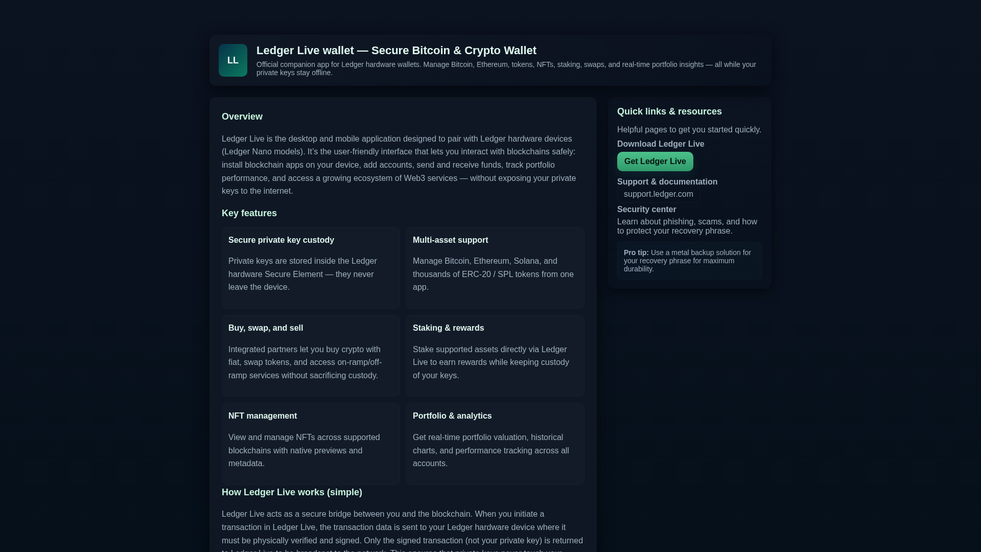 Screenshot of pages-liveledgr-faq.pages.dev