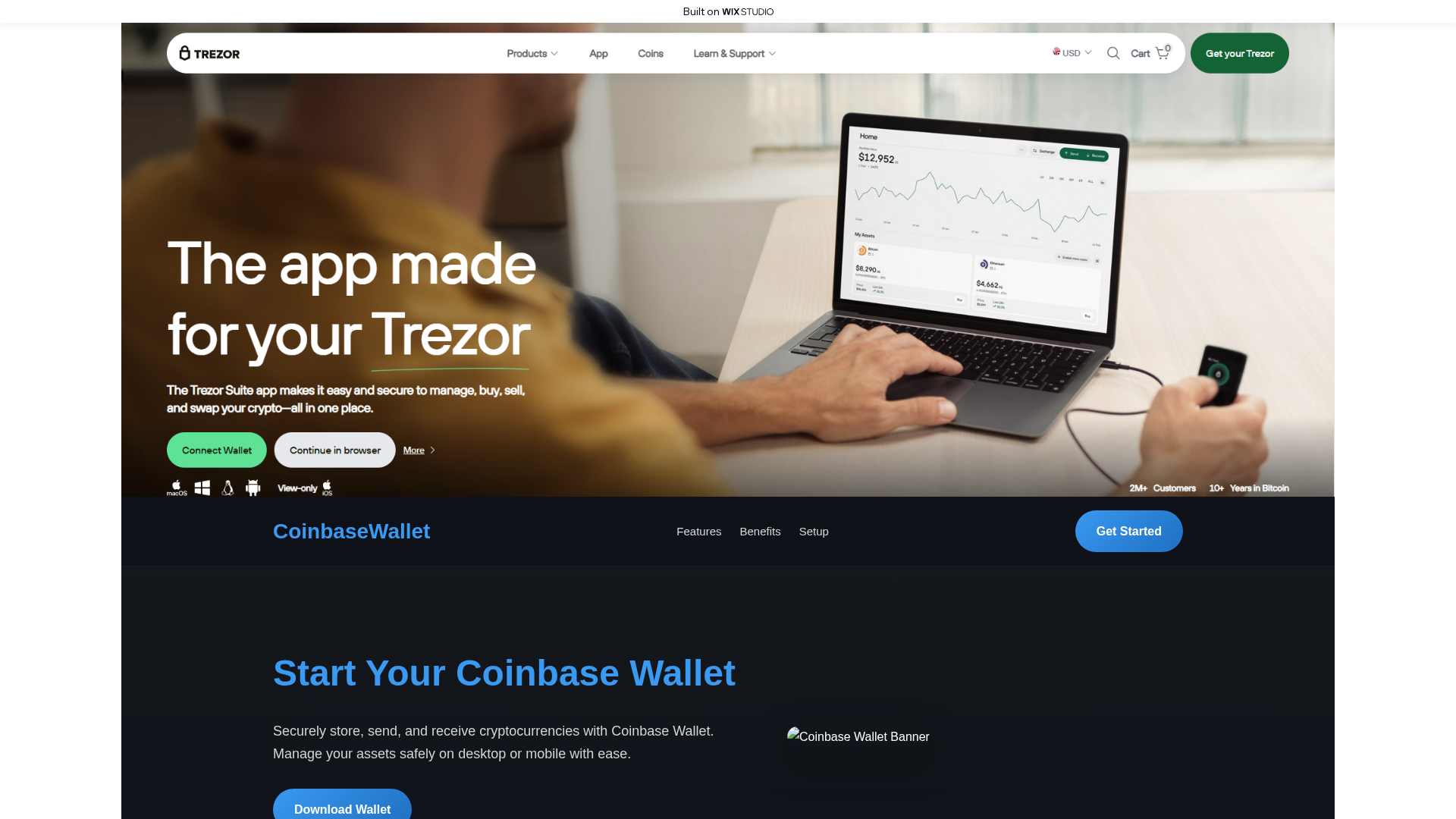 Screenshot of begin-suiteapp.wixstudio.com