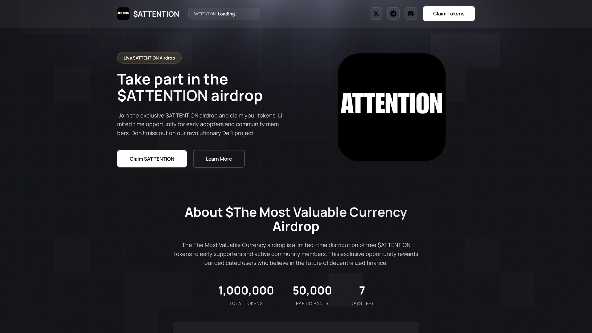 Screenshot of claim-attention.pages.dev