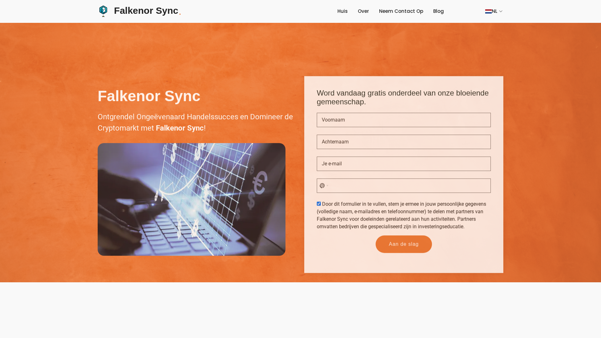 Screenshot of falkenorsync.net