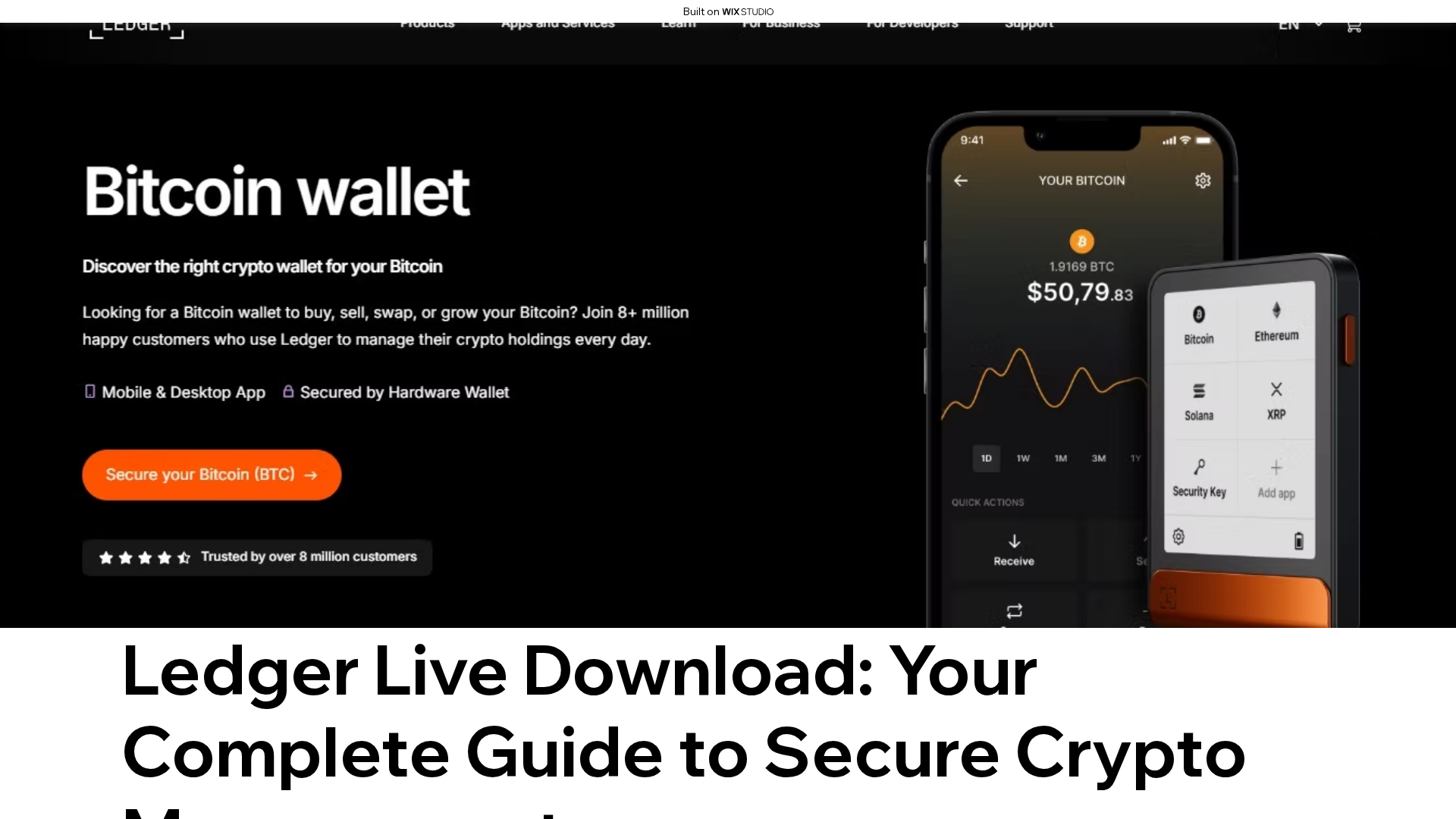 Screenshot of webledgerlive.wixstudio.com