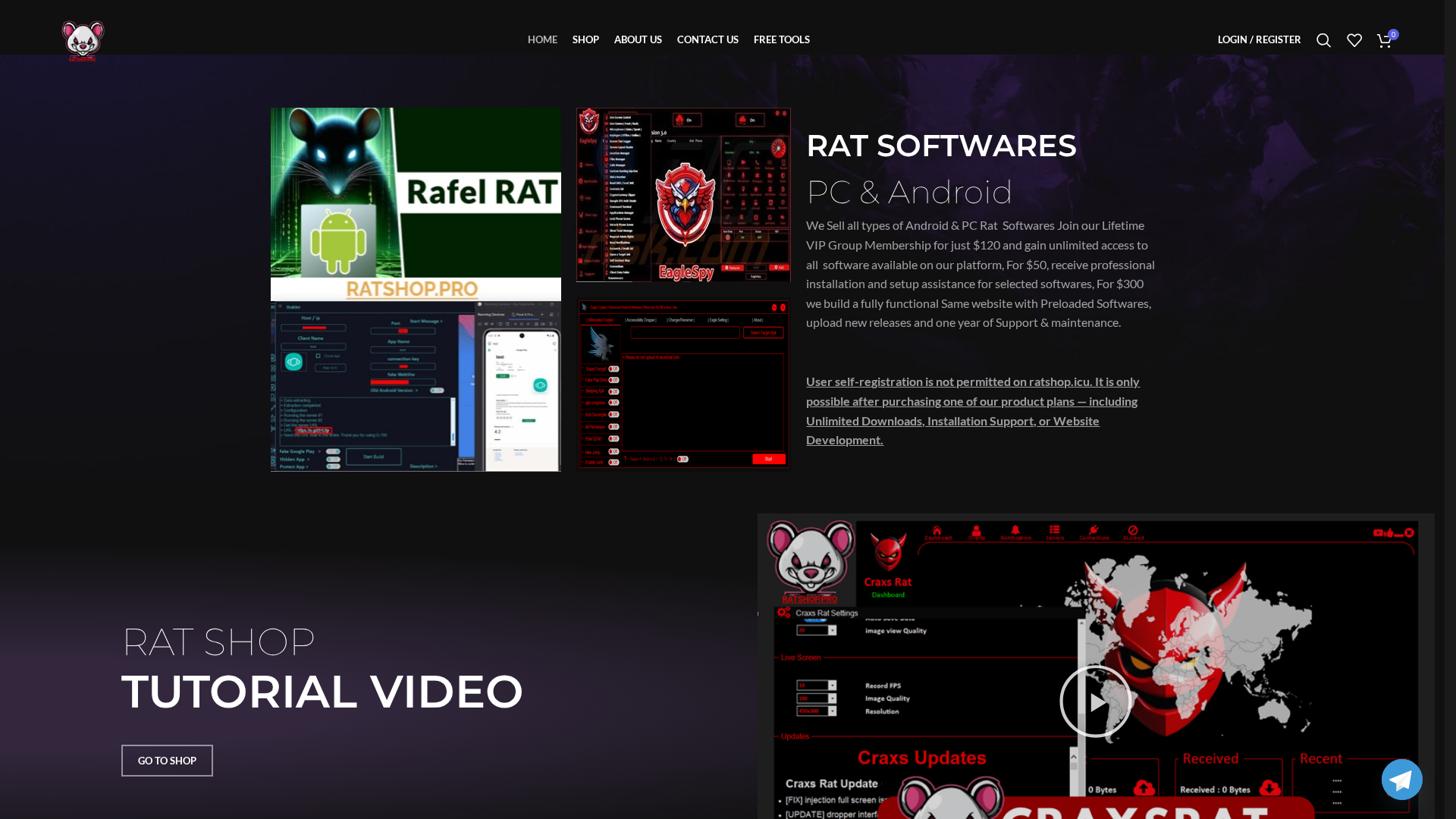 Screenshot of ratshop.shop