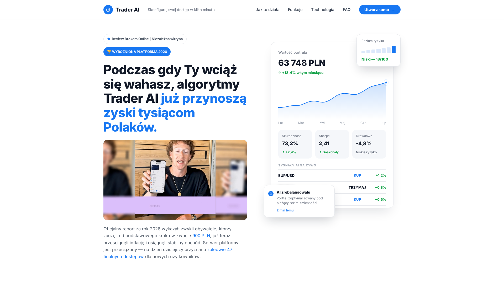 Screenshot of cuk-trader.icu