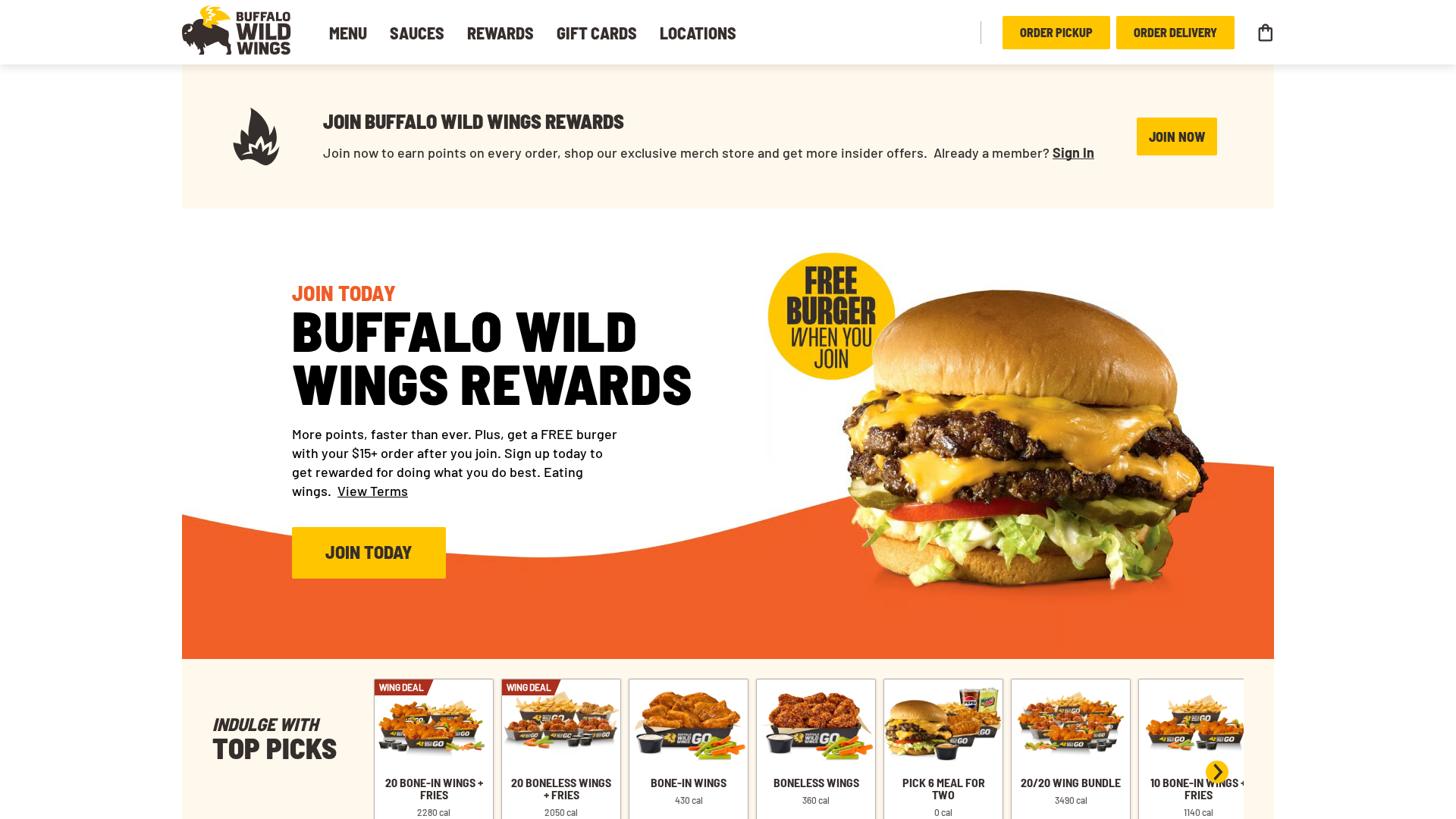 Screenshot of bufffalowildwingsss.today