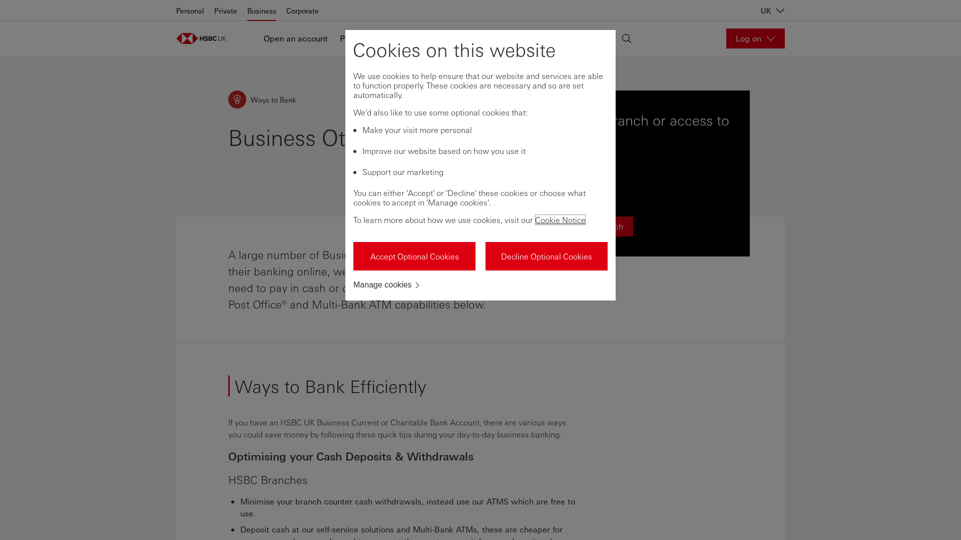 Screenshot of mobilehsbccprivateonline.com