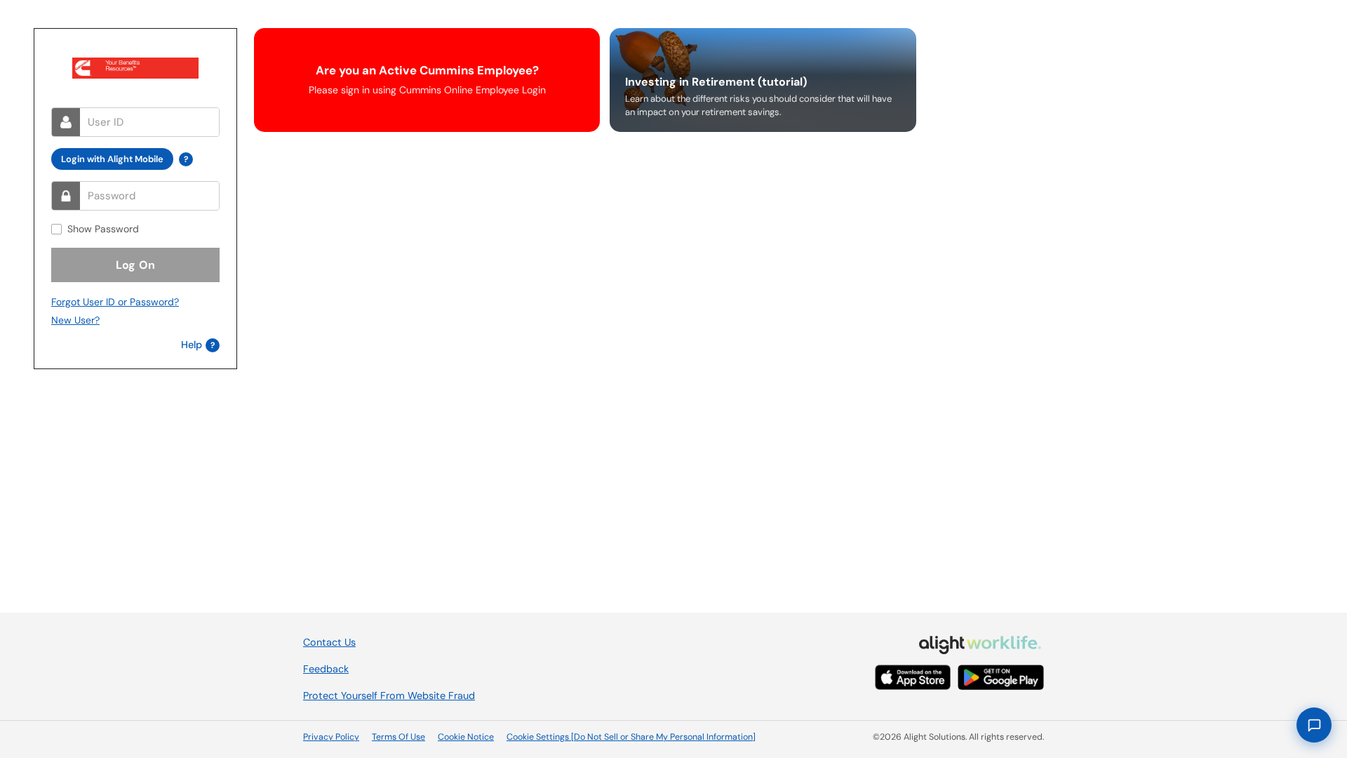 Screenshot of cummins-alightworklife.netlify.app