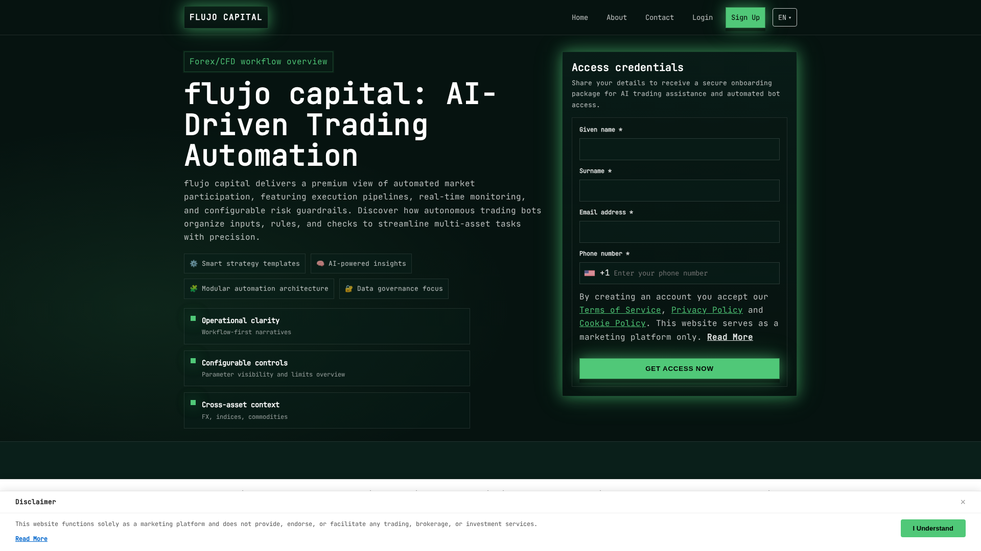 Screenshot of flujocapital.click