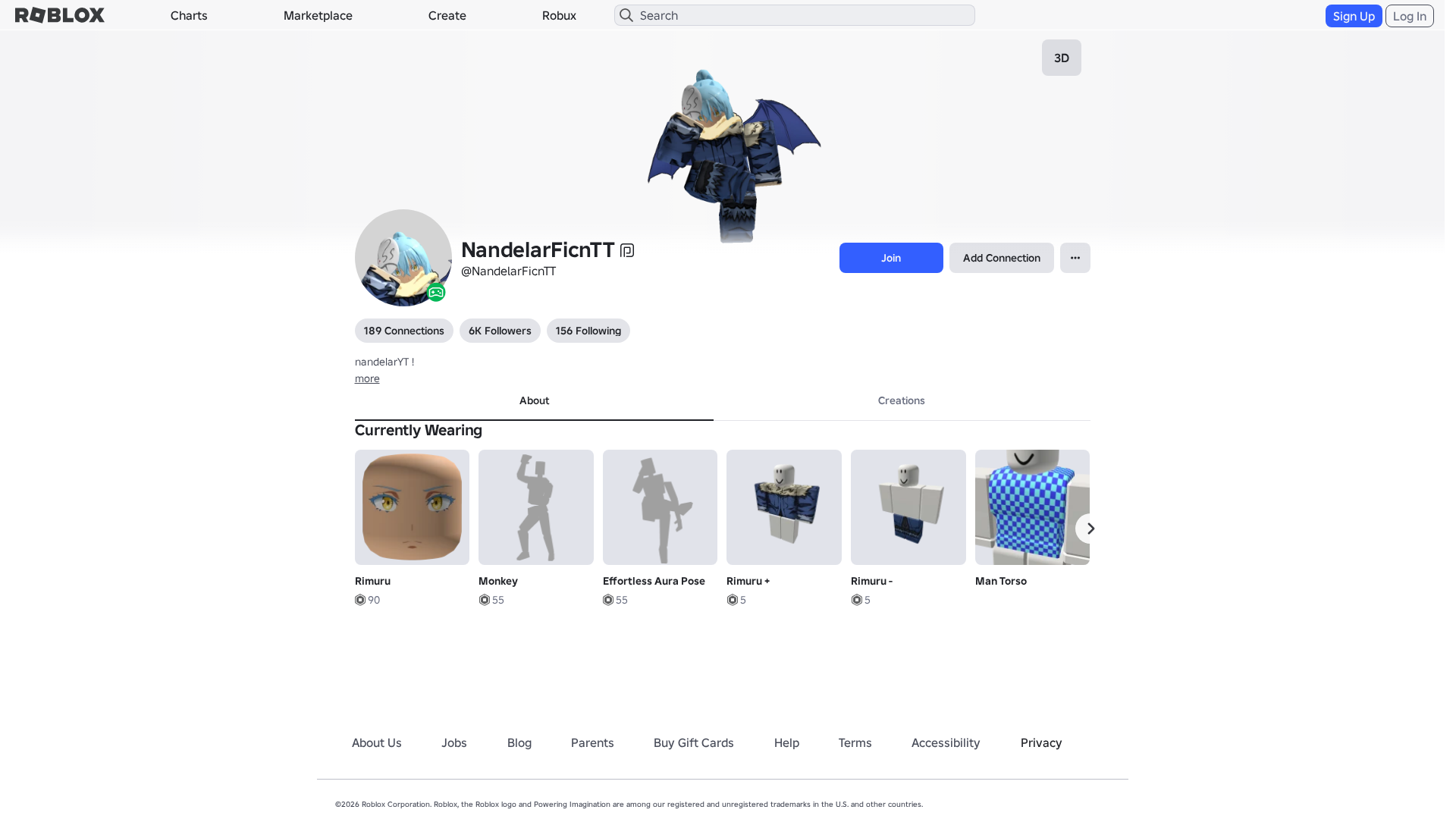 Screenshot of www.roblox.com.ml