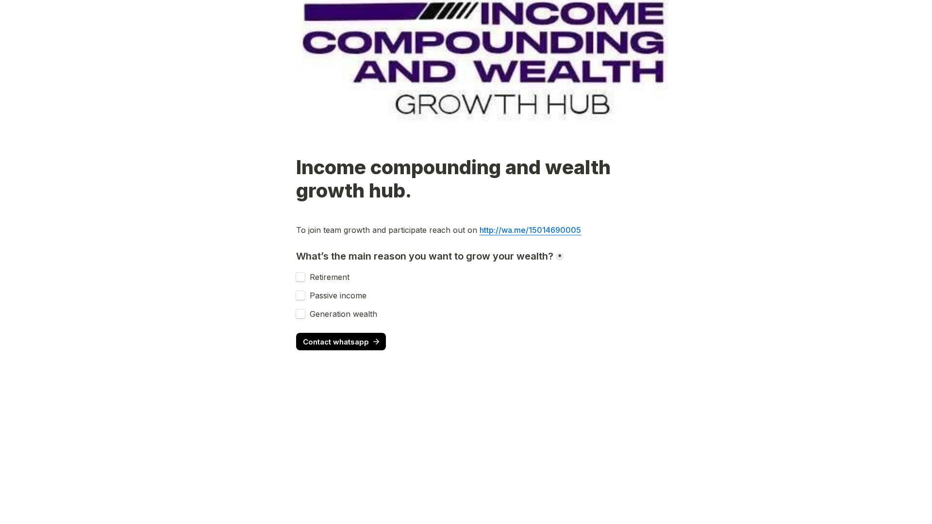 Screenshot of incomecompoundinghub.com