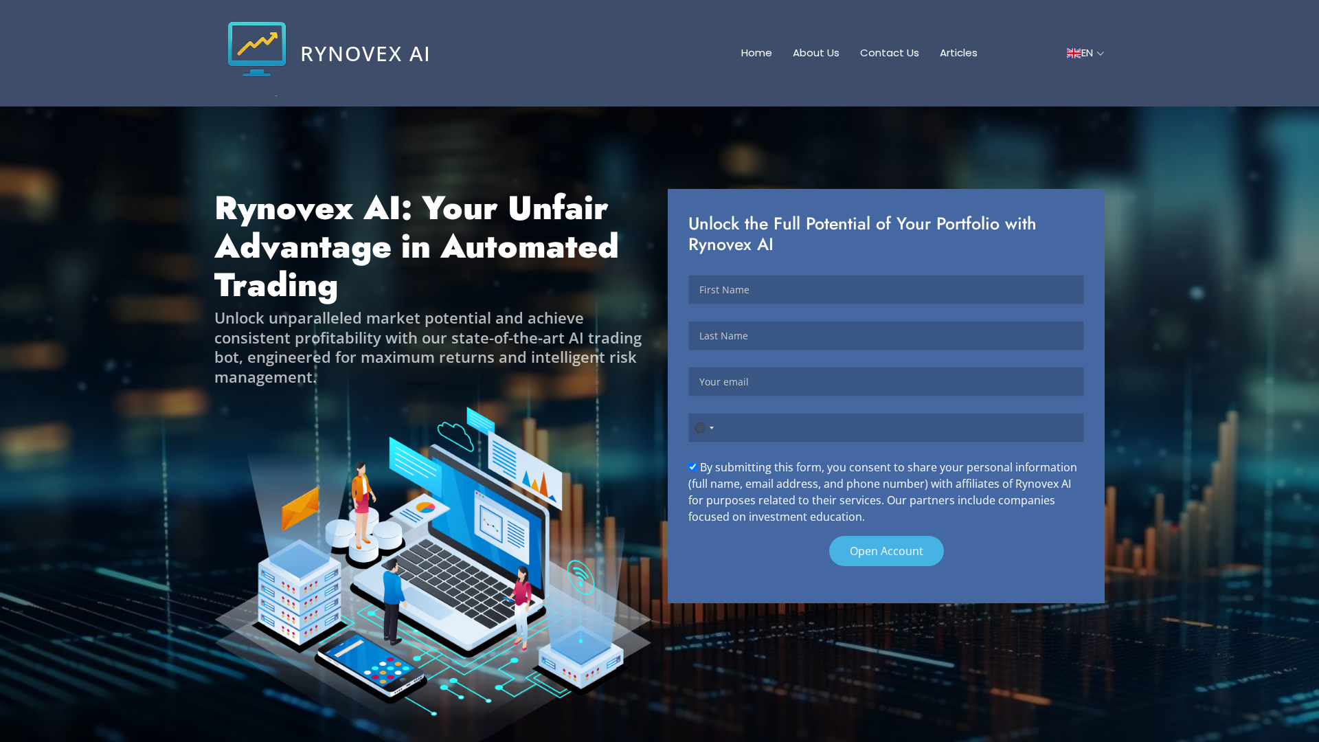 Screenshot of therynovexai.org