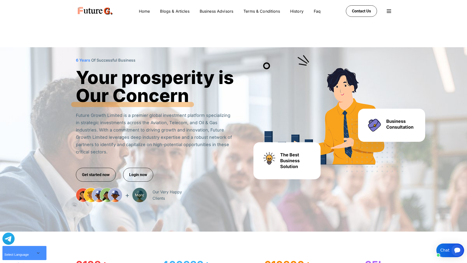 Screenshot of futuresgrowthlimited.com