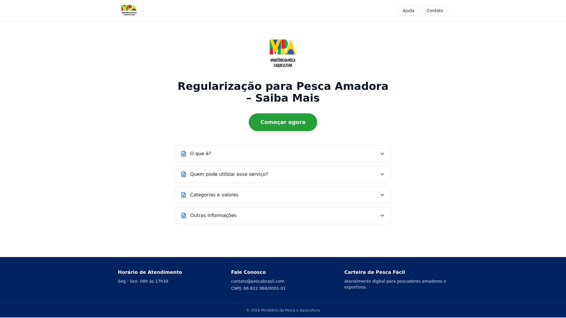 Screenshot of ministeriodepesca.org