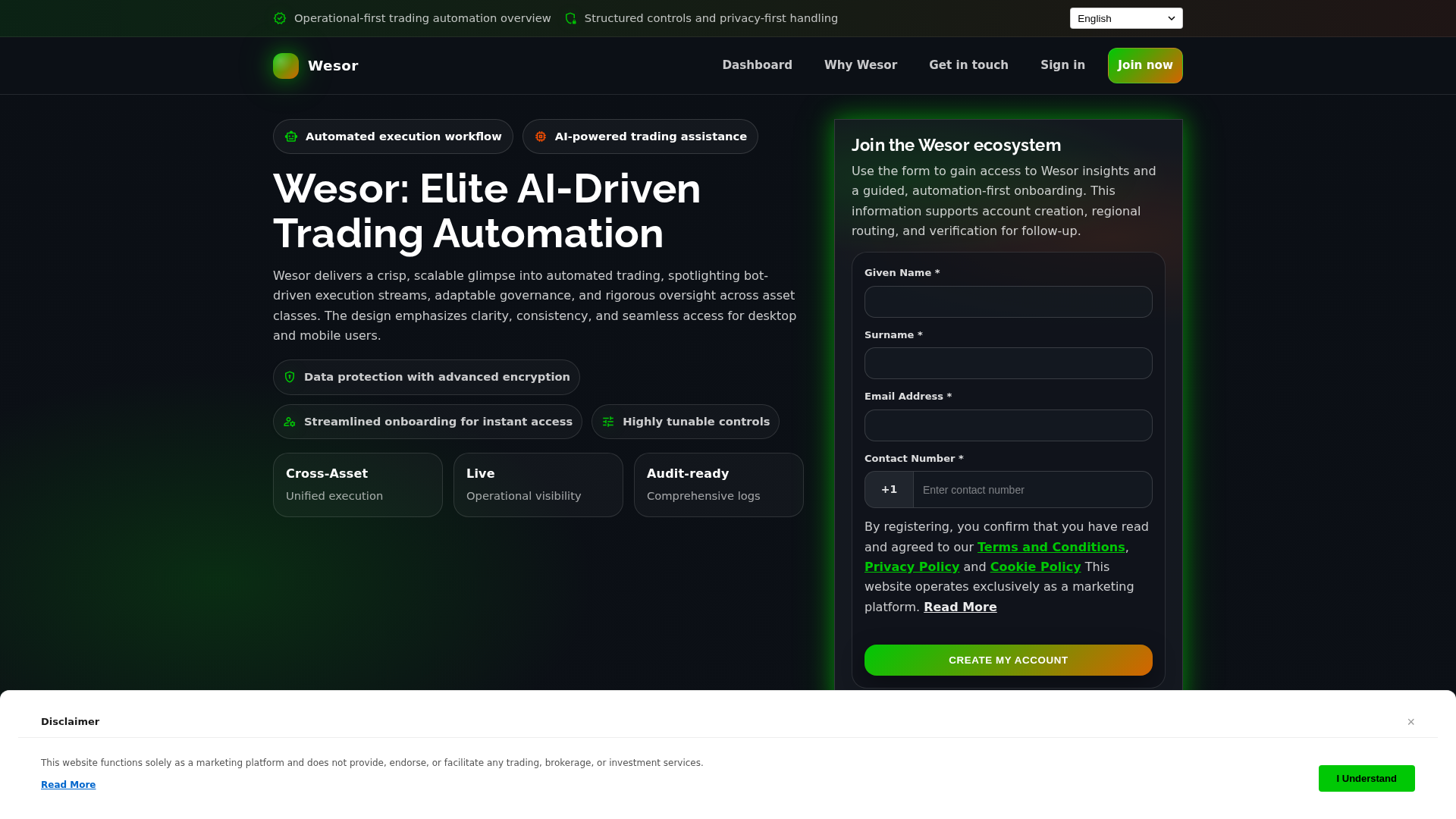 Screenshot of wesorplatform.digital