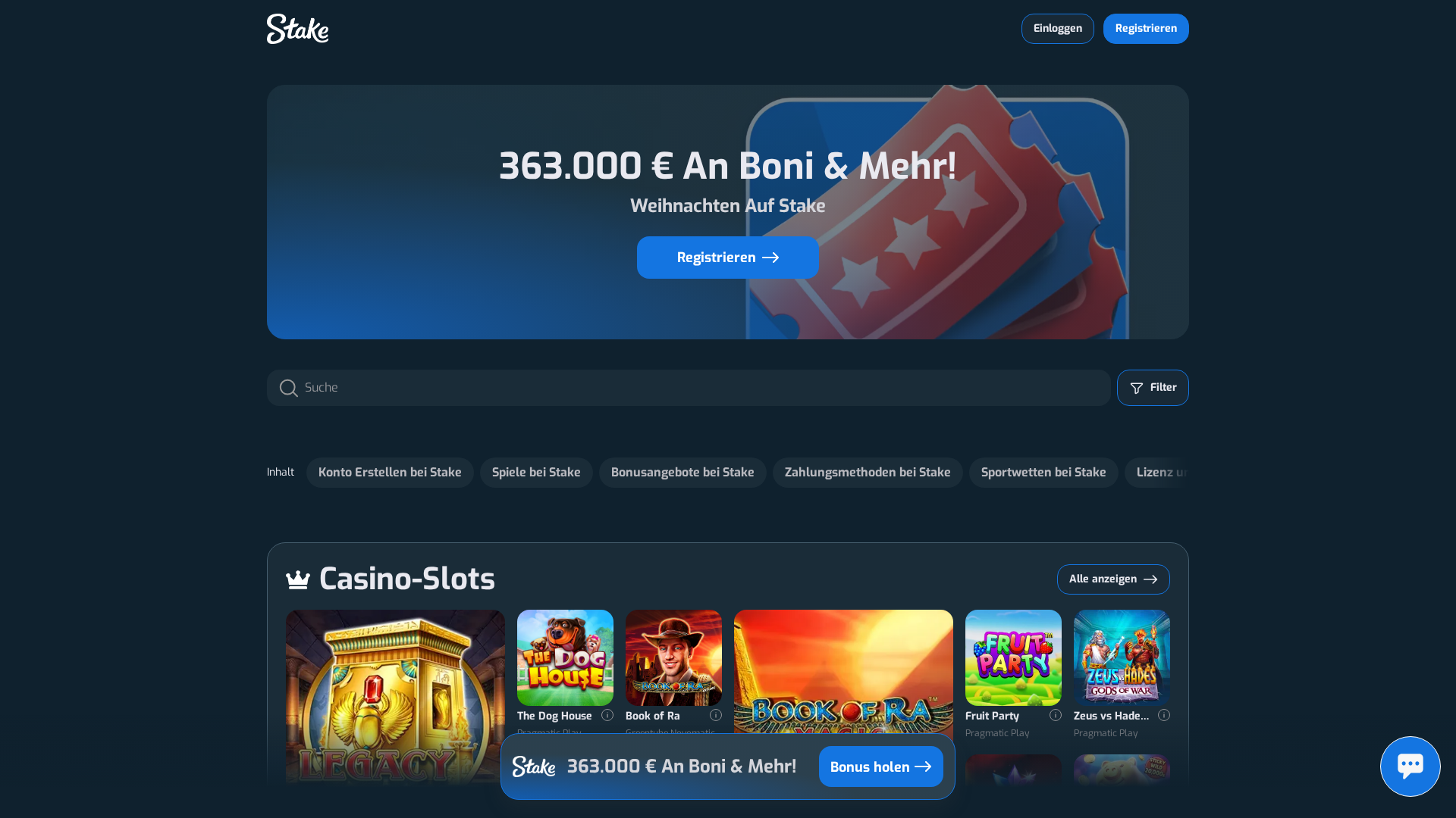 Screenshot of de-stake.de
