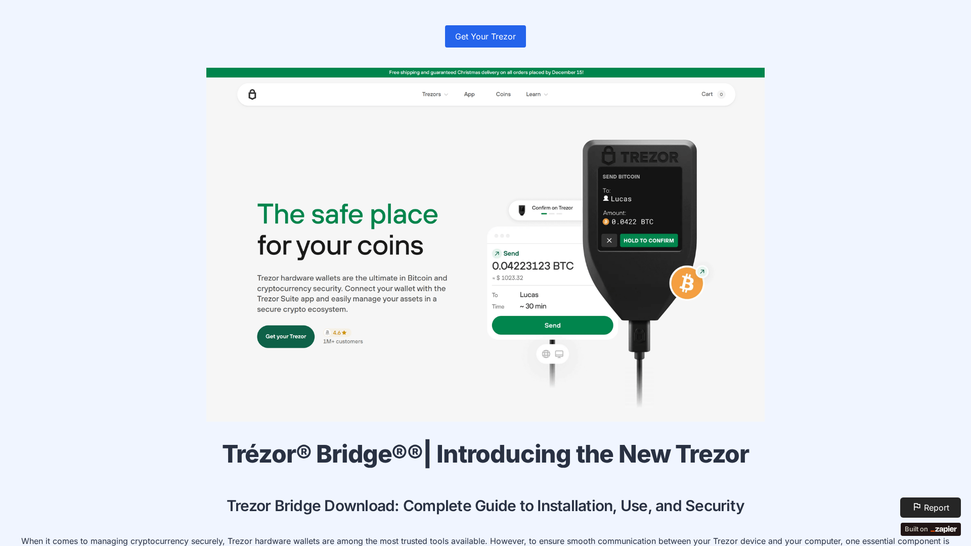 Screenshot of begin-started.zapier.app