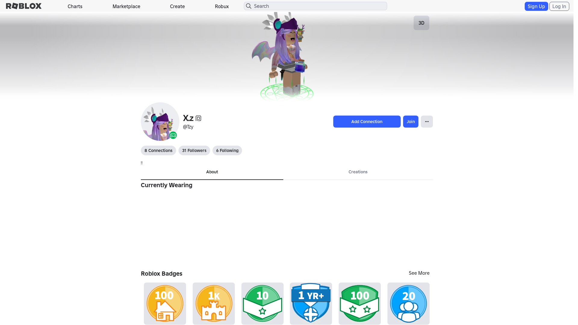 Screenshot of robloxr.cv