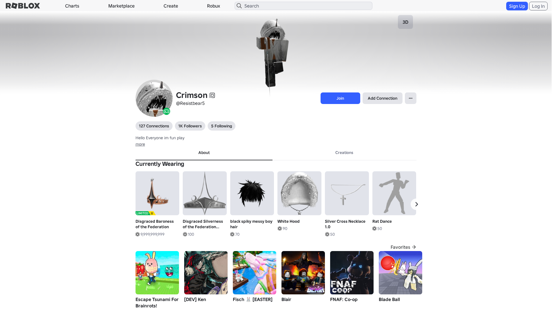 Screenshot of roblx.me