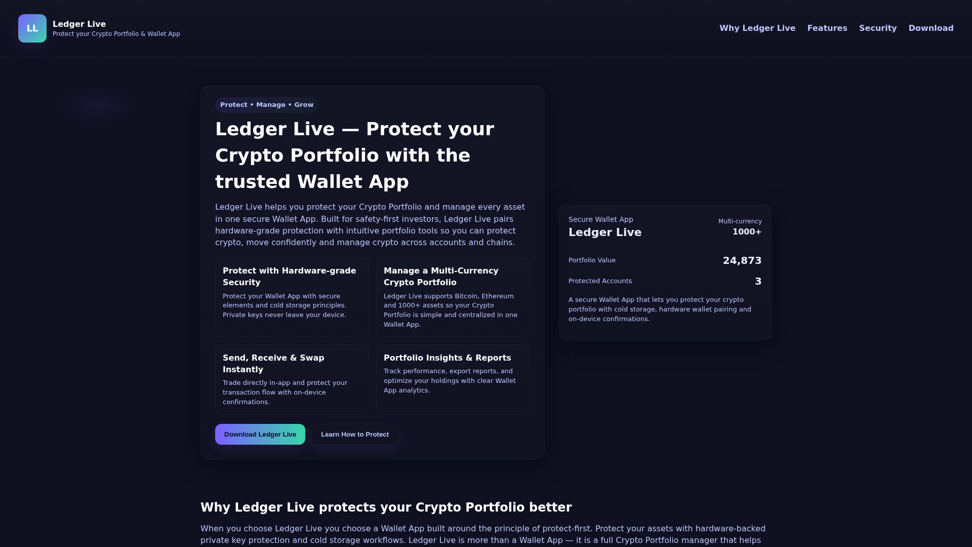 Screenshot of ledgor--live.pages.dev