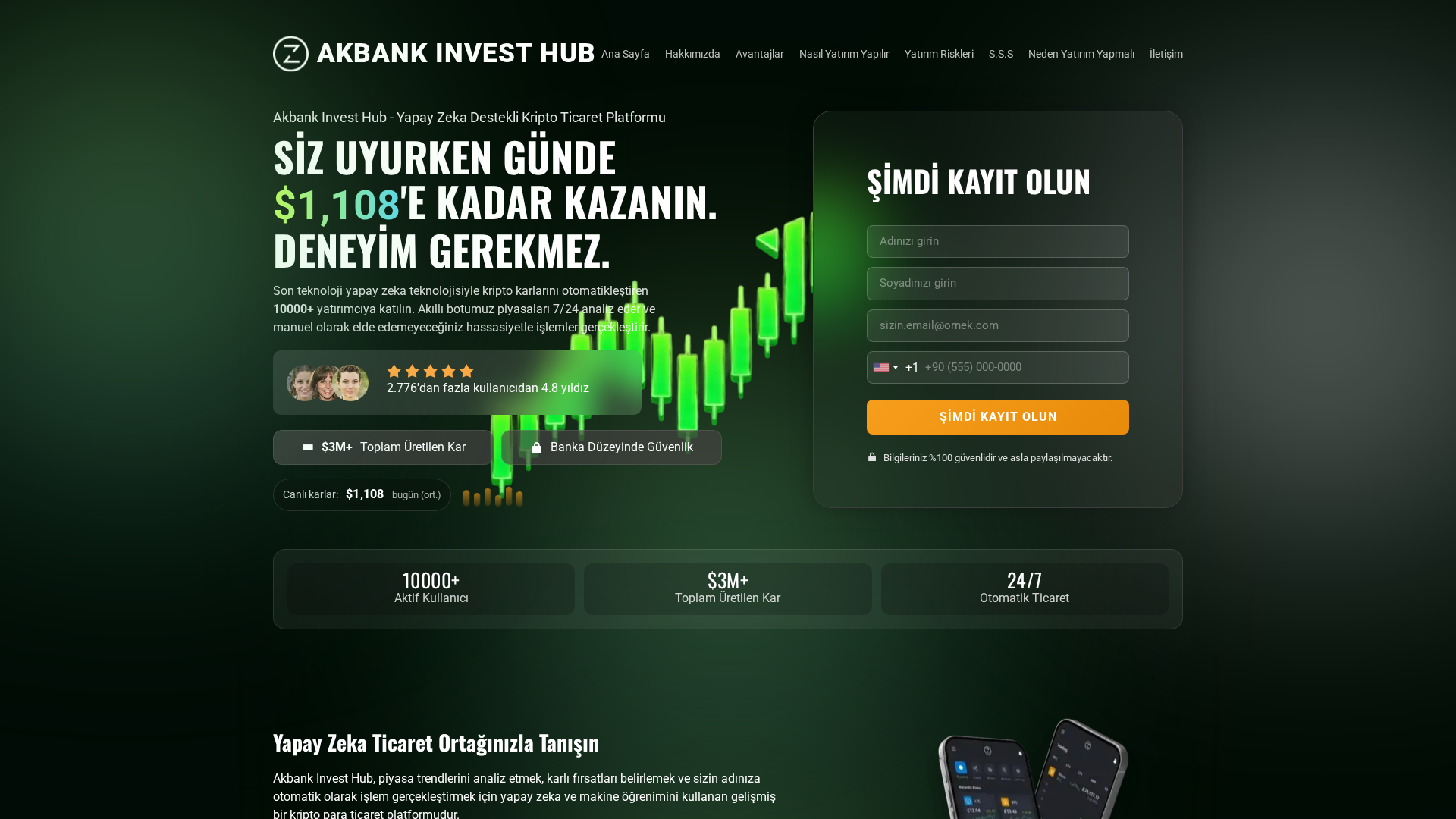 Screenshot of akbankinvesthub.net