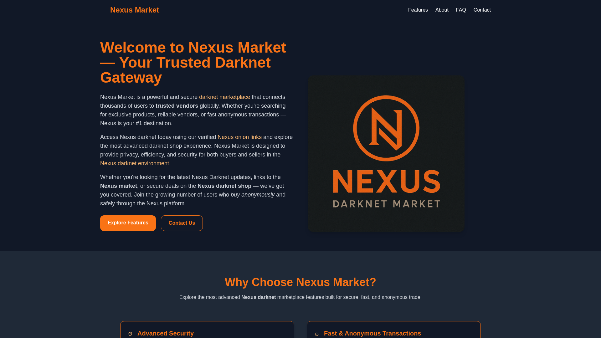 Screenshot of nexsmarket.com