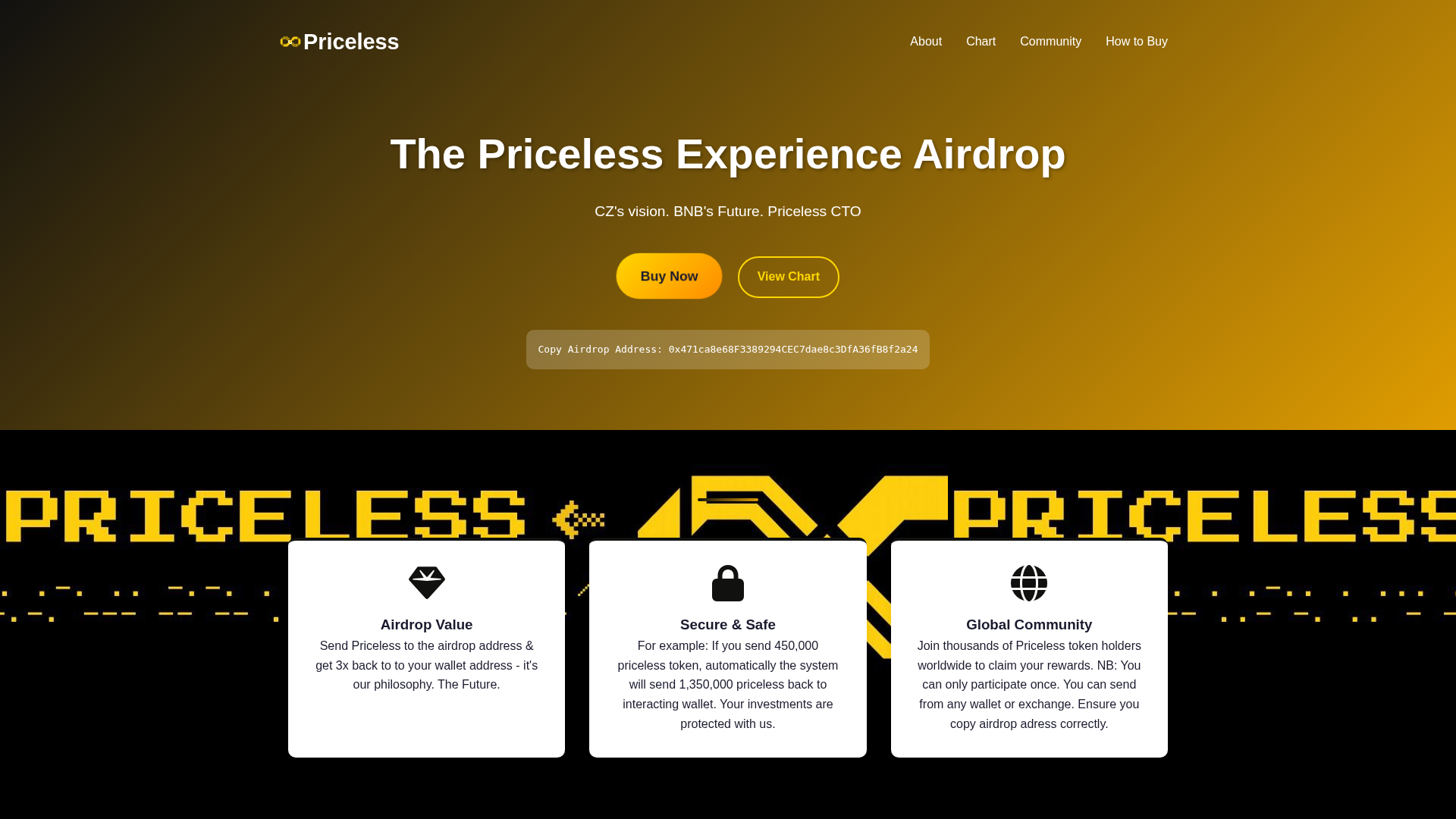 Screenshot of pricelessairdrop.pages.dev