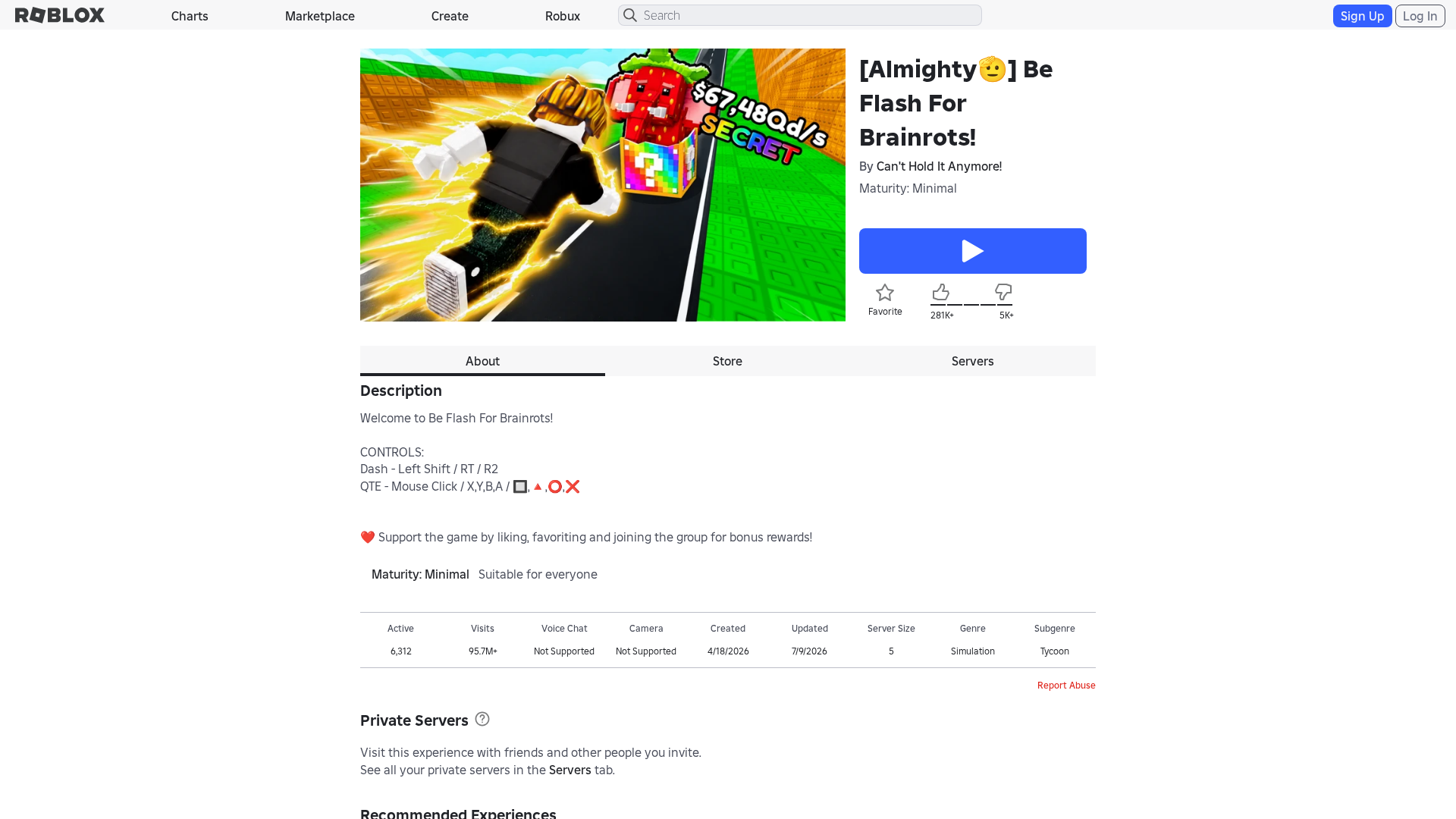 Screenshot of www.roblox.com.bi