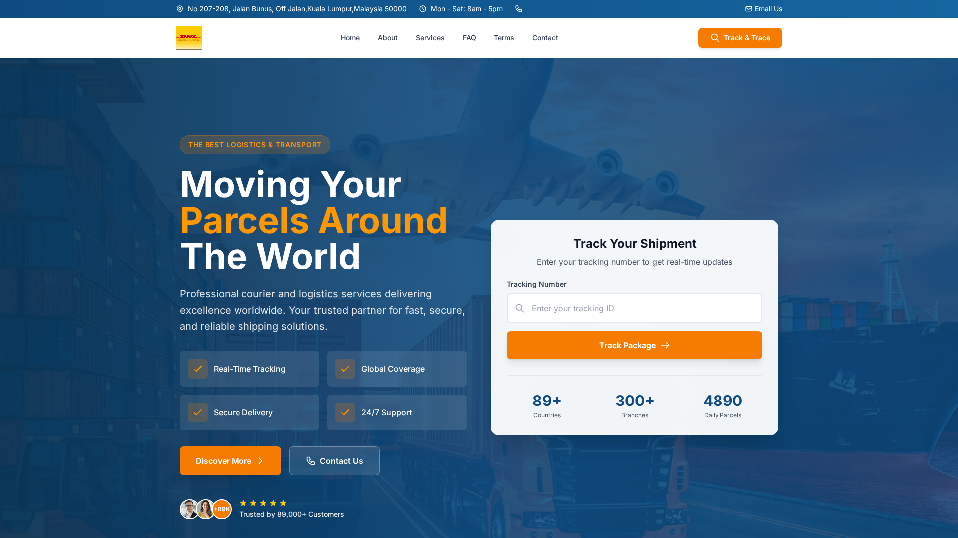 Screenshot of fedexpressshipping.com