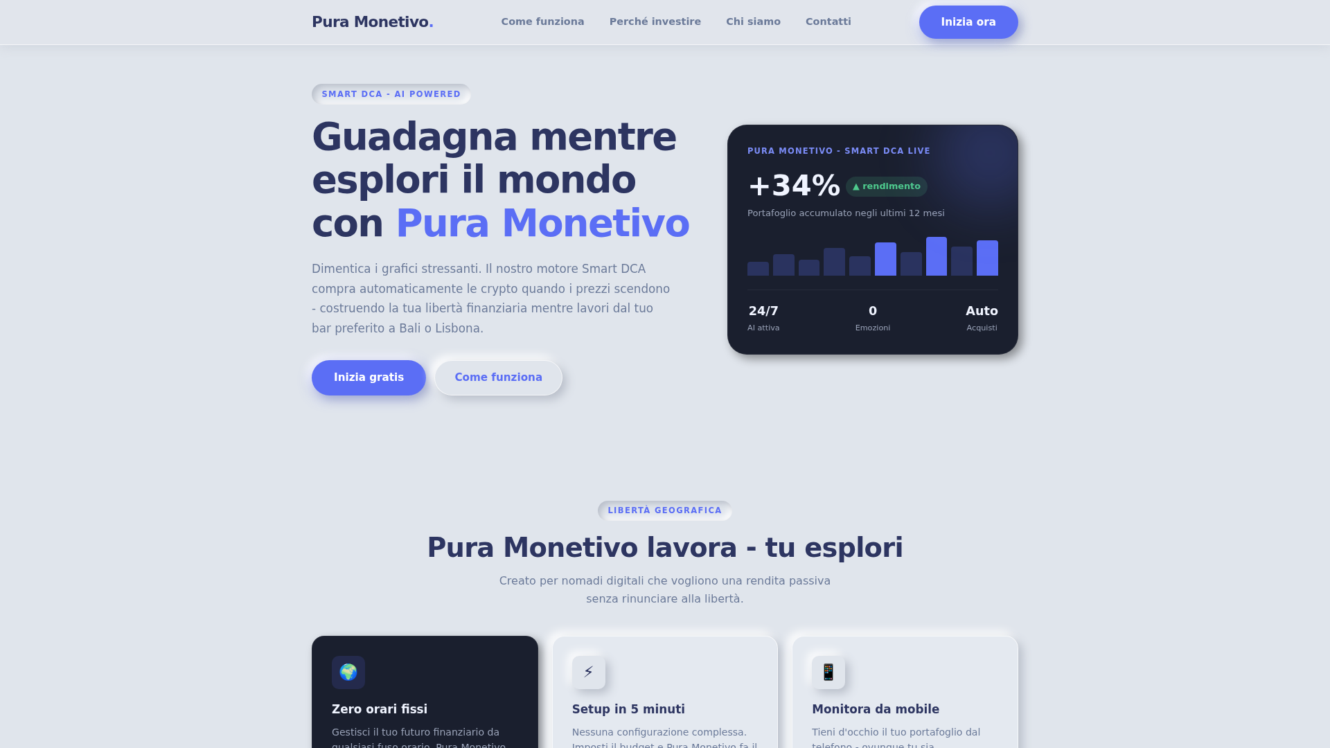 Screenshot of puramonetivoia.com