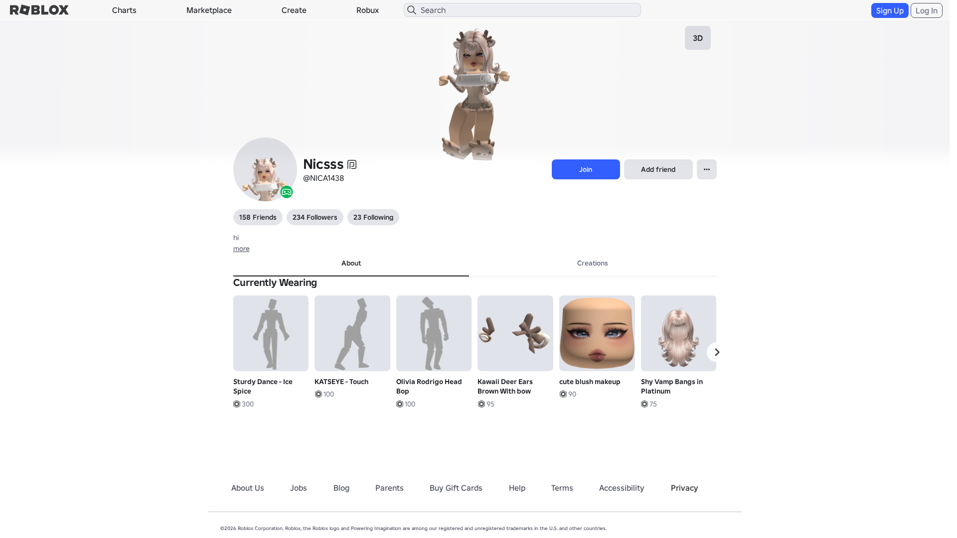 Screenshot of www.roblox.com.am