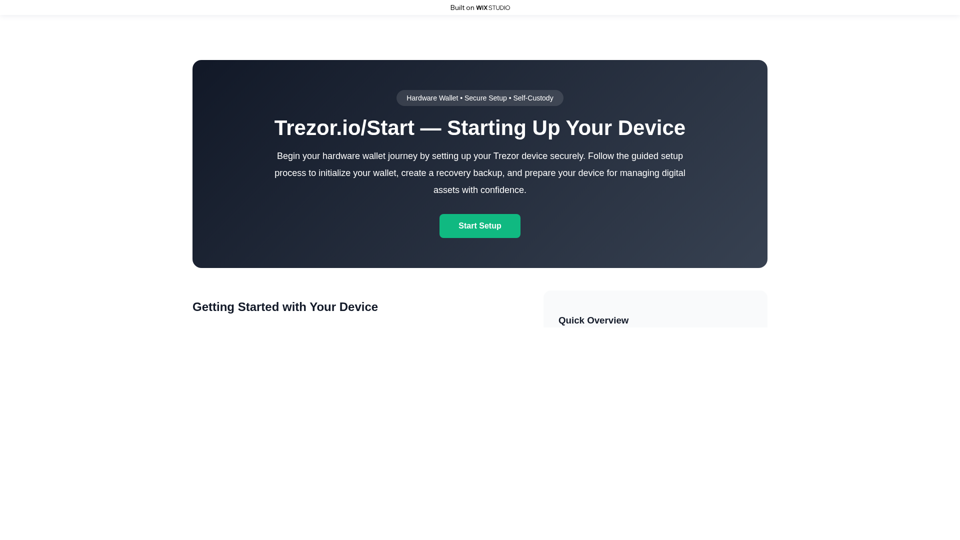 Screenshot of ssostart-trexioapps.wixstudio.com