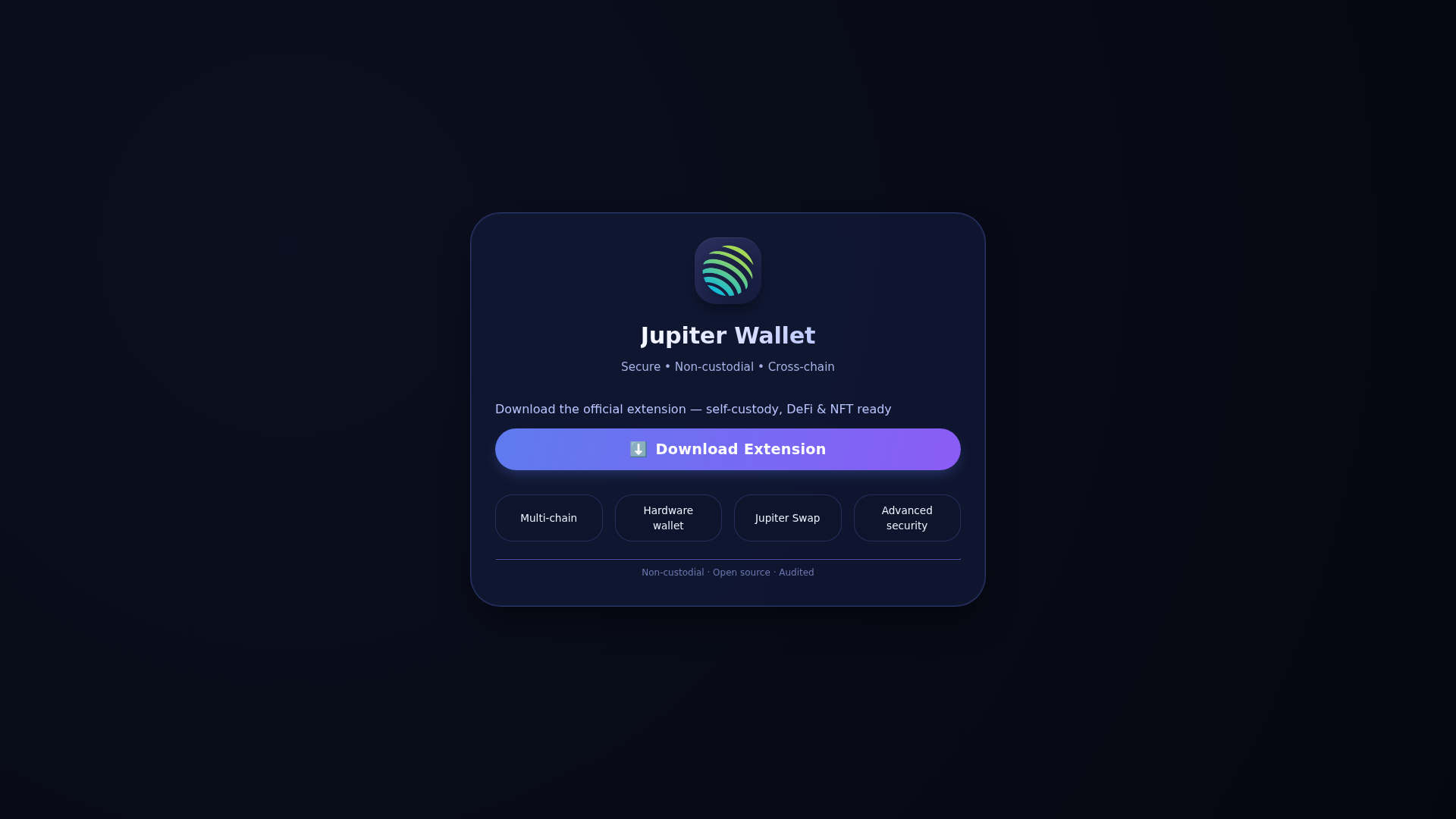 Screenshot of mozilla-webstore-jupiterwallet-extension.pages.dev