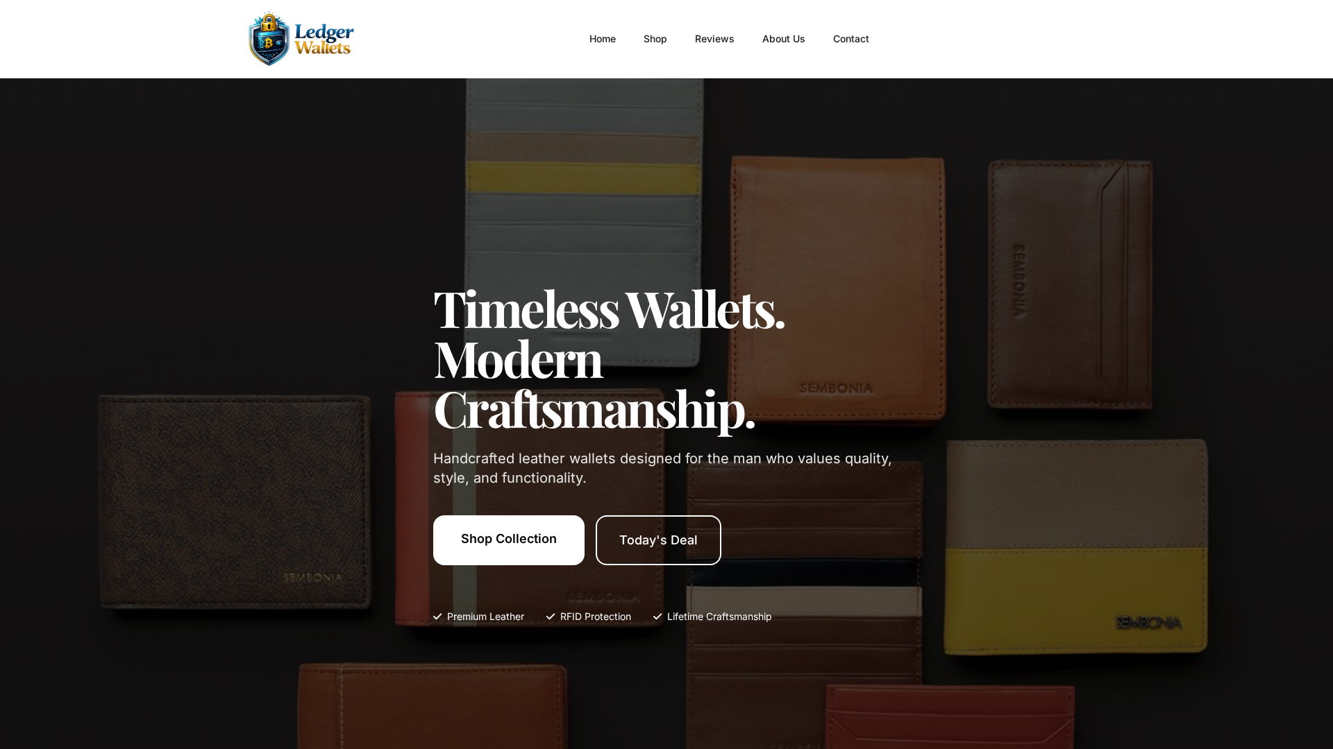 Screenshot of ledgerwallets.live