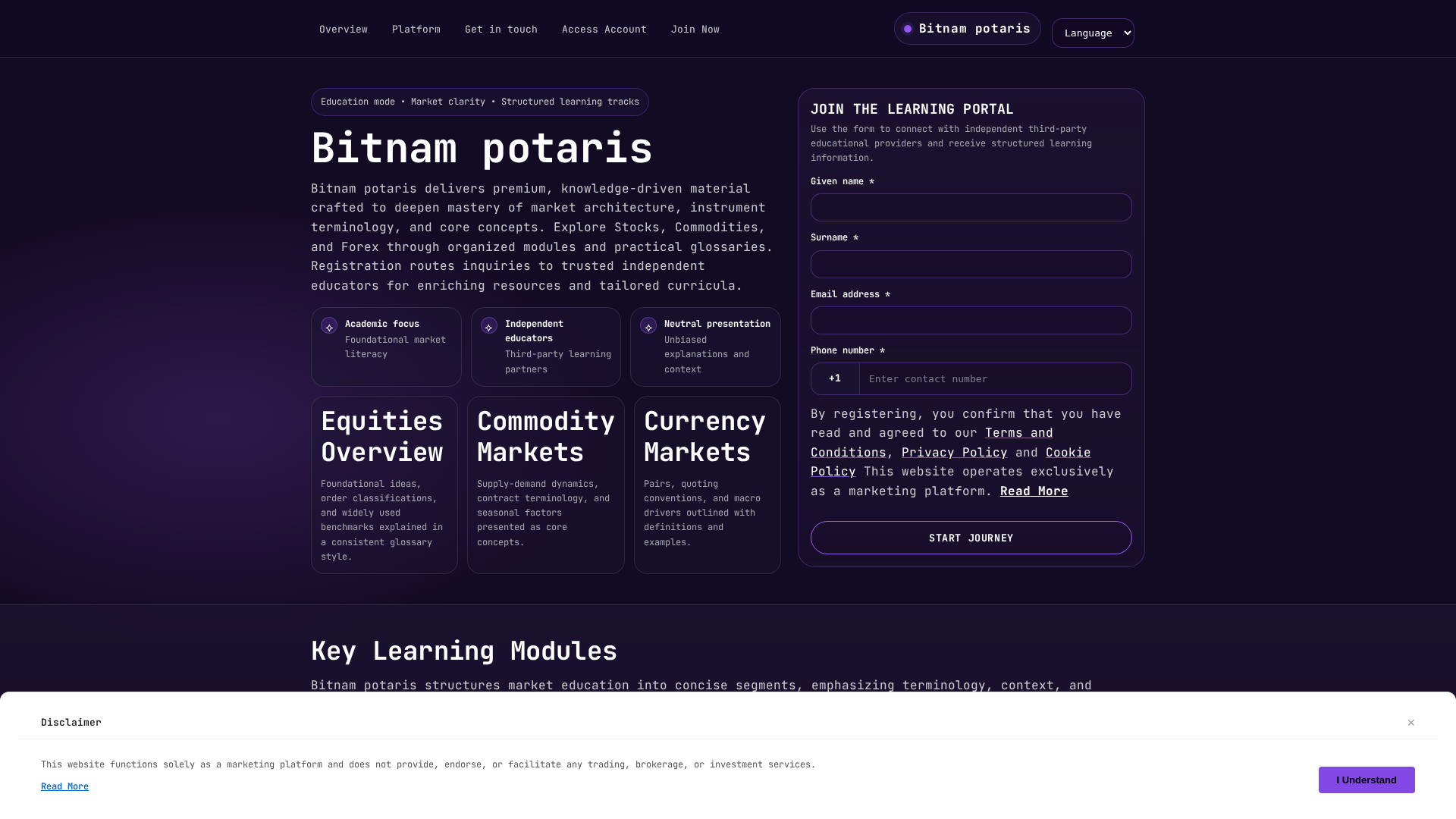 Screenshot of bitnampotaris.digital