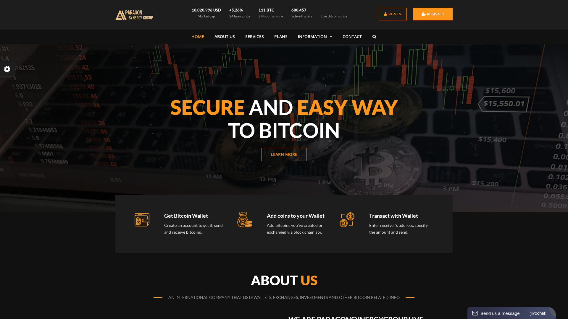 Screenshot of paragonsynergygroup.live