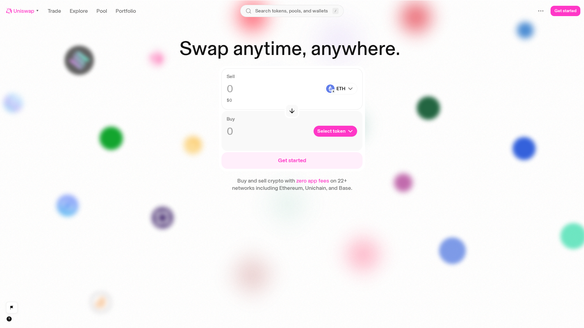 Screenshot of www.web-git-06-17-featwebaddportfoliopoolsanimatednu-18150b-uniswap.vercel.app