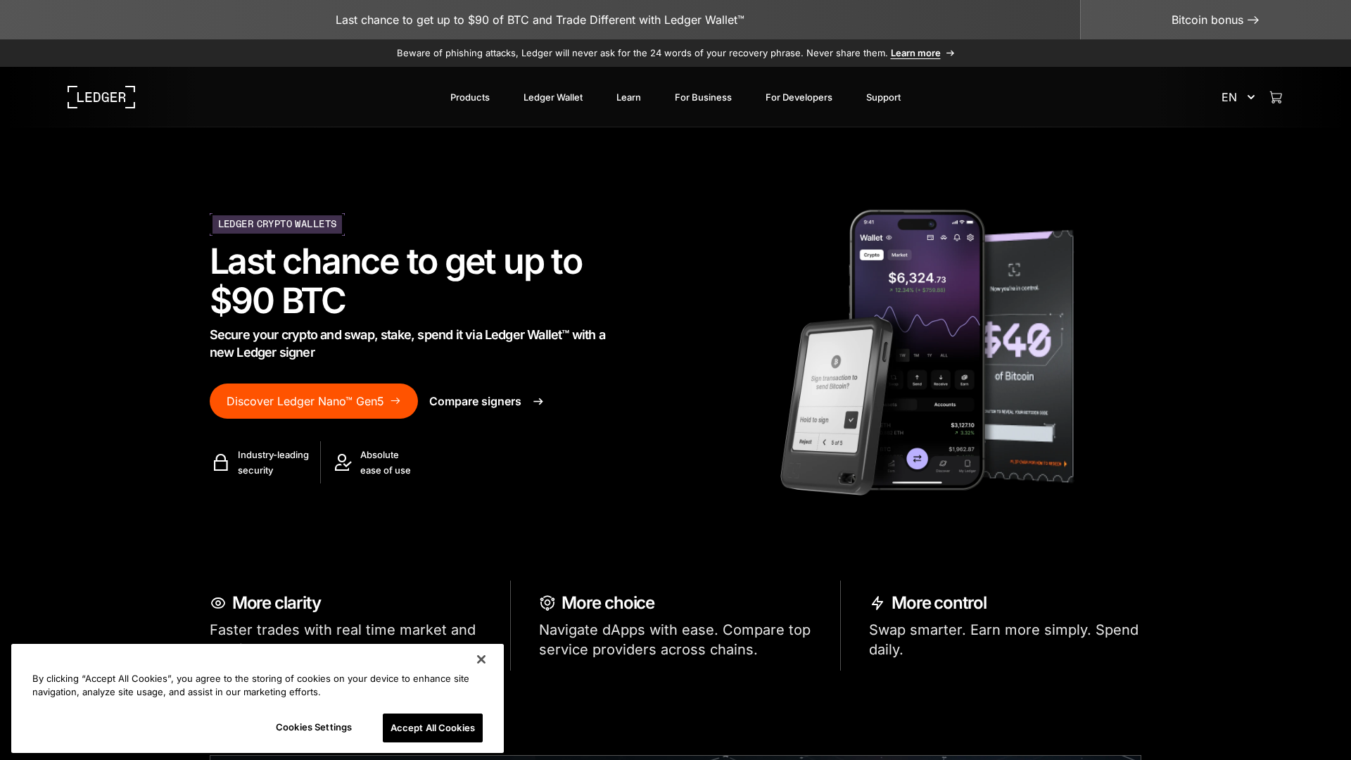 Screenshot of app.ledger-live-application.io