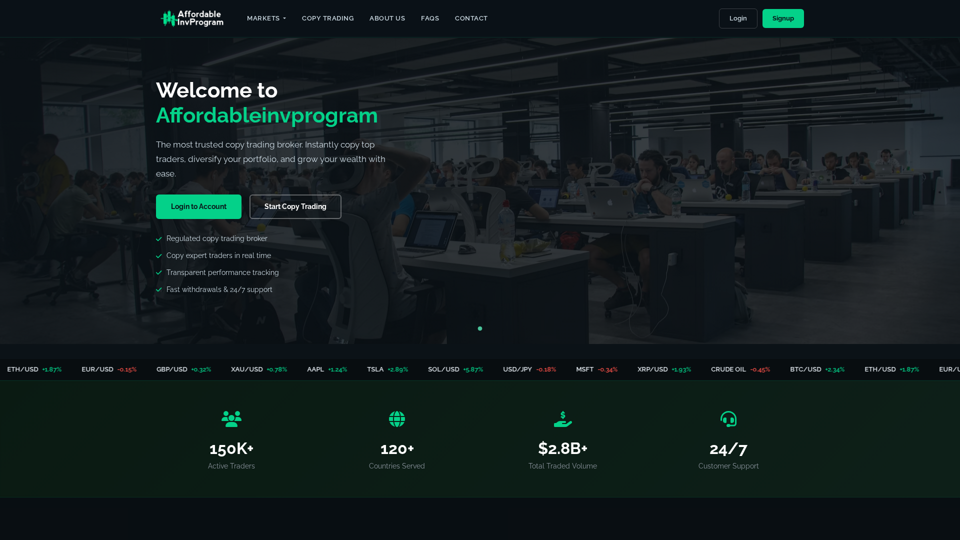 Screenshot of affordableinvprog.com