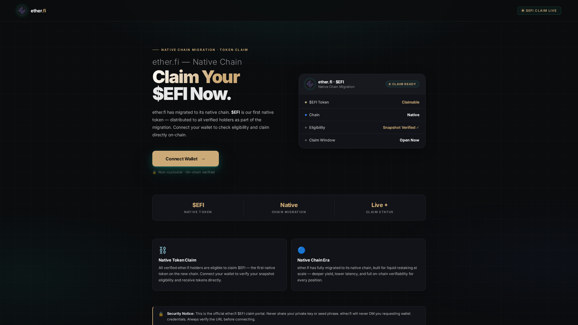 Screenshot of efilaunch.live