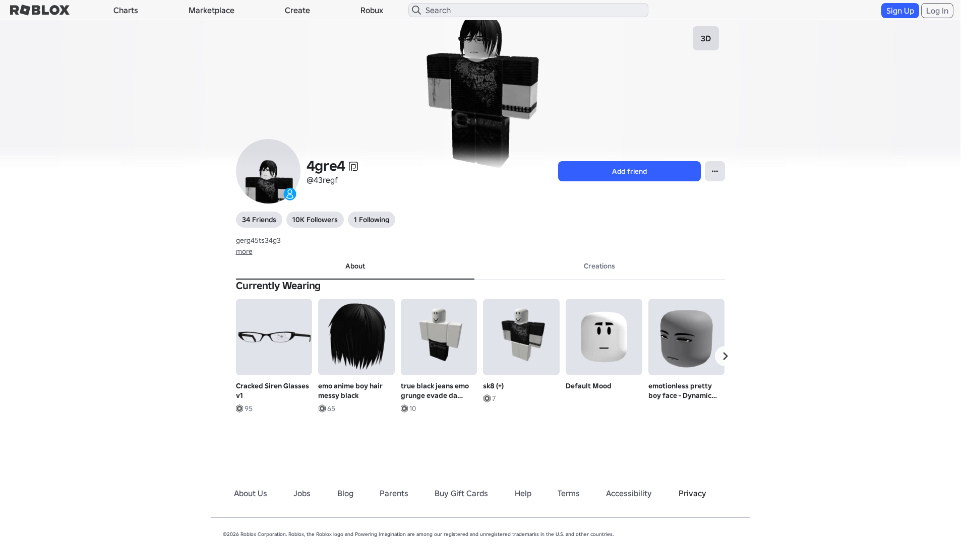 Screenshot of www.roblox.com.am
