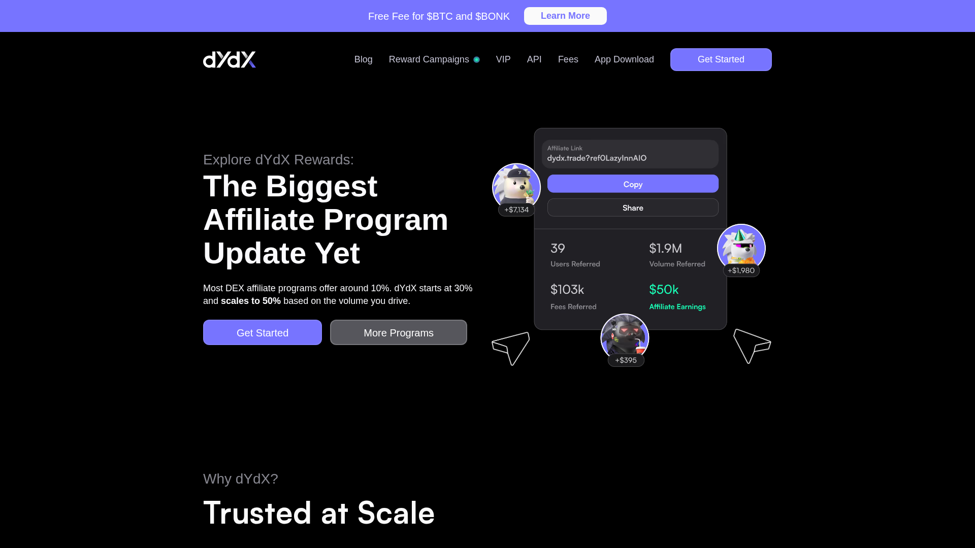 Screenshot of dydx.xyz-app.sbs