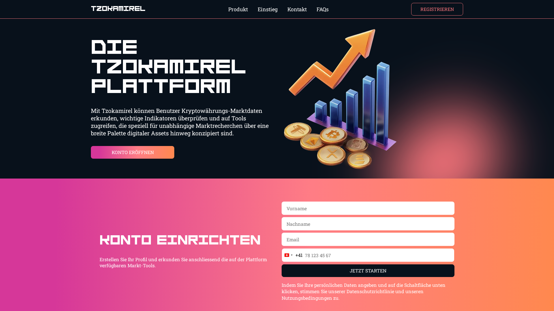 Screenshot of tzokamirelai.ch