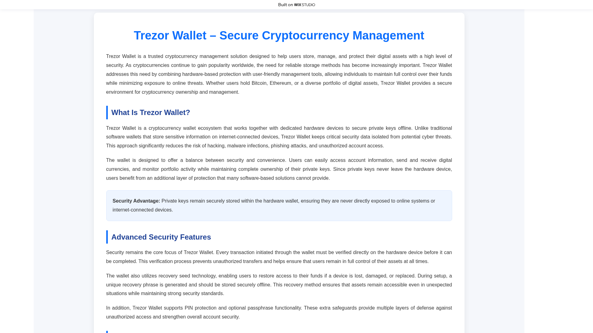Screenshot of trizrr-sut.wixstudio.com
