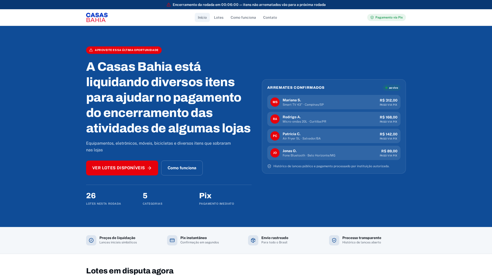 Screenshot of leilaocasasbahiaseguro.lovable.app