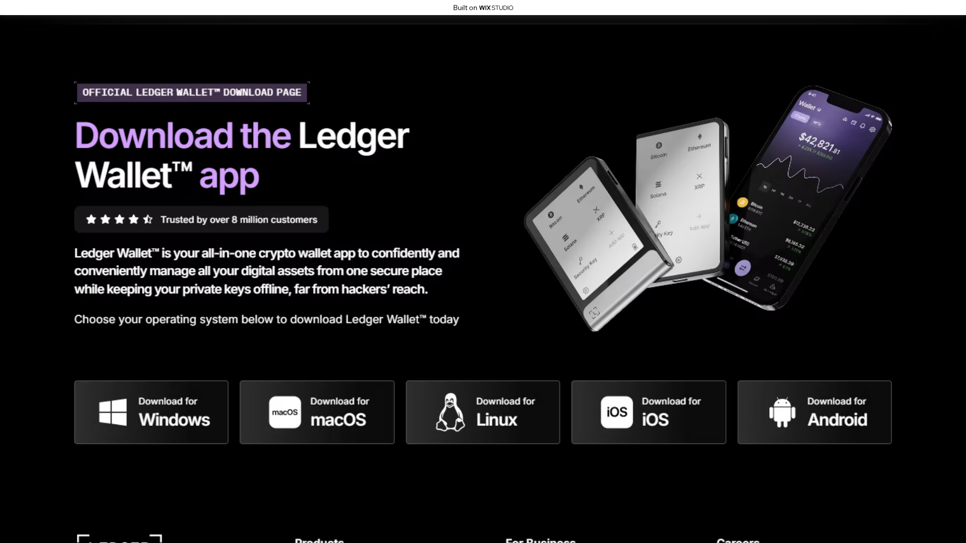 Screenshot of official-ledgrlive.wixstudio.com