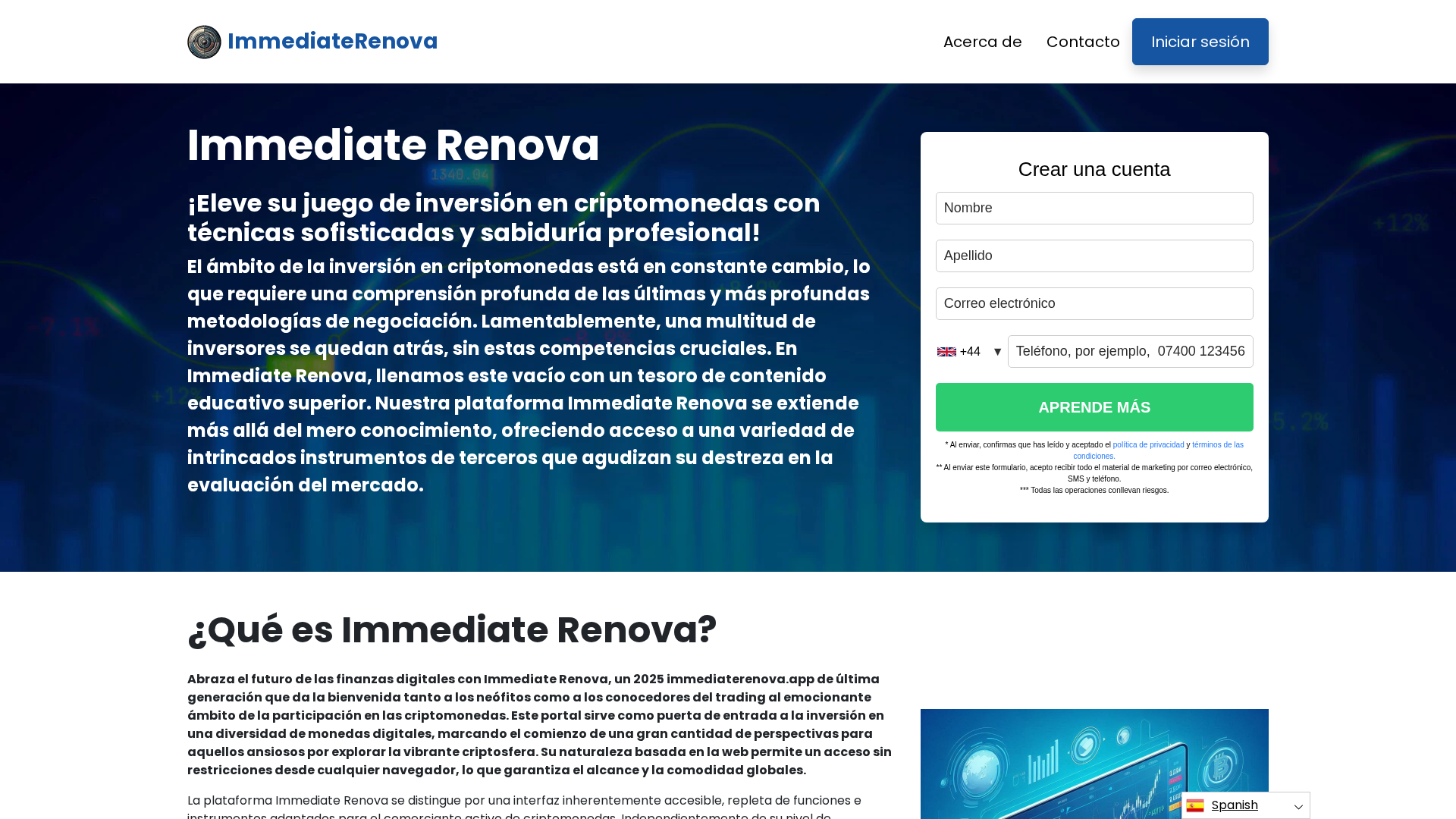 Screenshot of immediaterenova.app