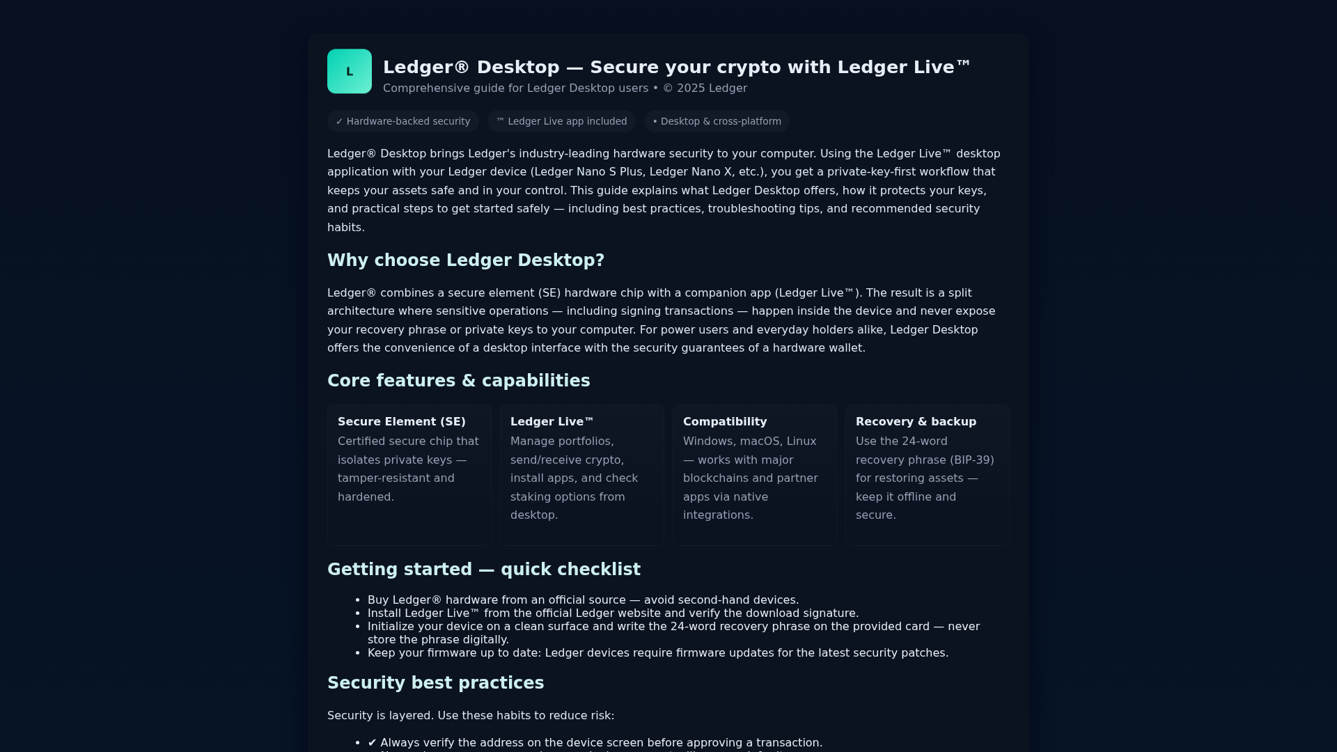 Screenshot of ledgegr-live.pages.dev