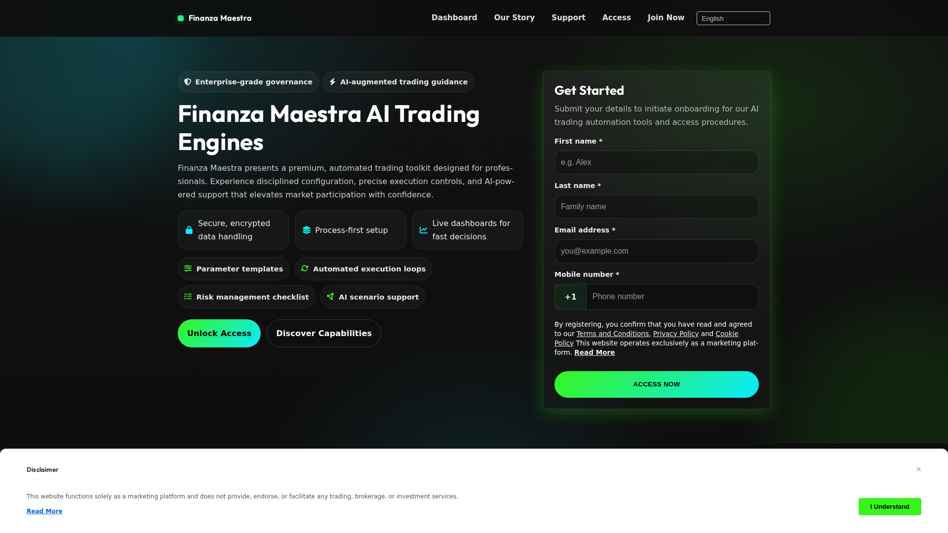 Screenshot of finanzamaestra.click