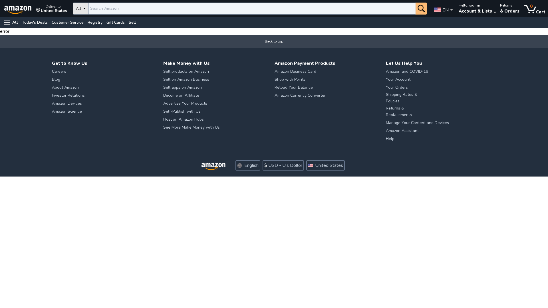 Screenshot of www.aamznn.vercel.app